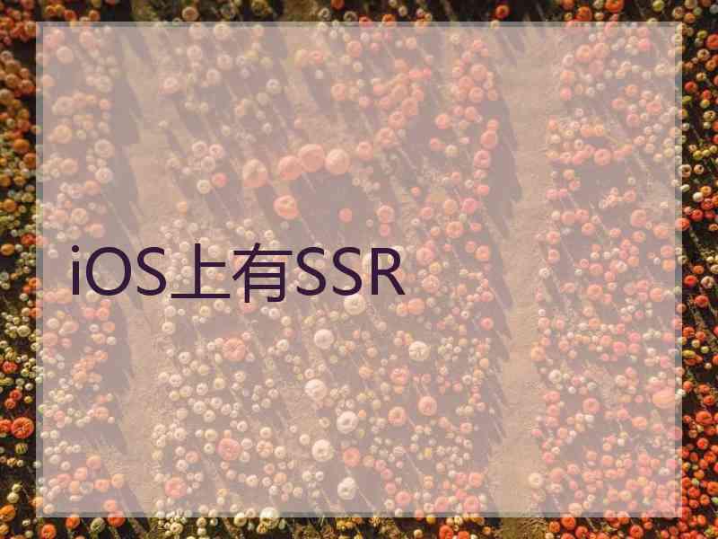 iOS上有SSR