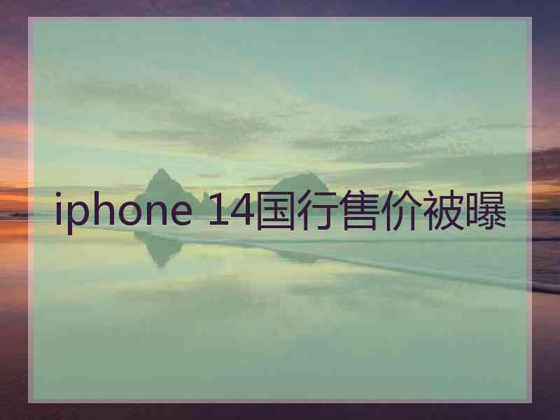 iphone 14国行售价被曝