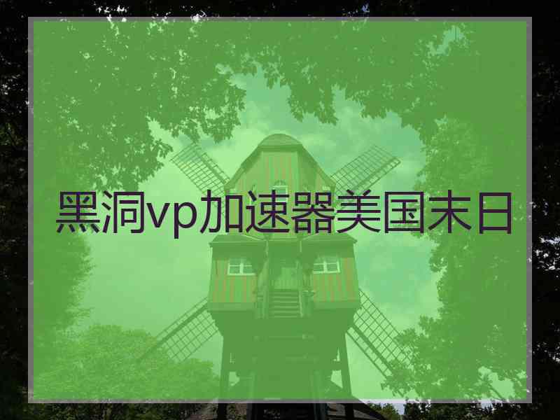 黑洞vp加速器美国末日