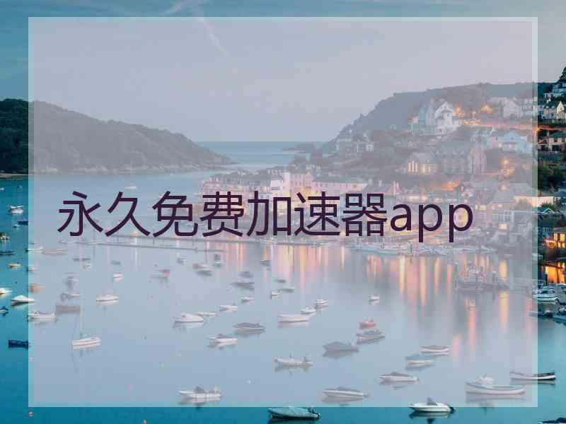 永久免费加速器app