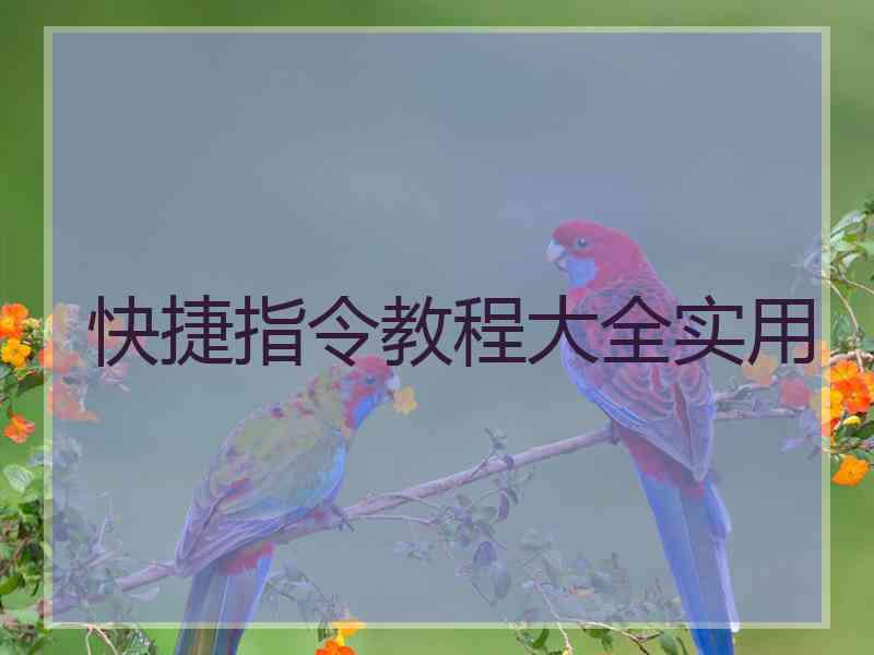 快捷指令教程大全实用